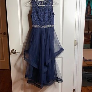 Navy Girls Formal Dress Size 12